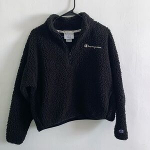 Champion thick fleece crop pullover size medium excellent condition